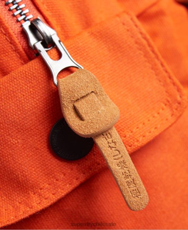 mujer Superdry naranja mochila montana de lona encerada 2R68Z6667