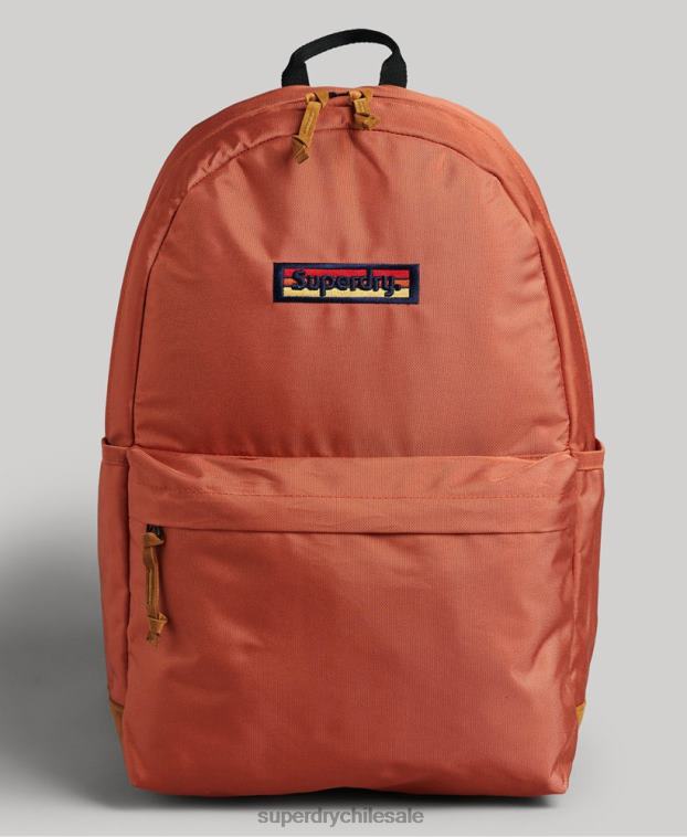 mujer Superdry naranja mochila montana vintage con micro bordado 2R68Z1609