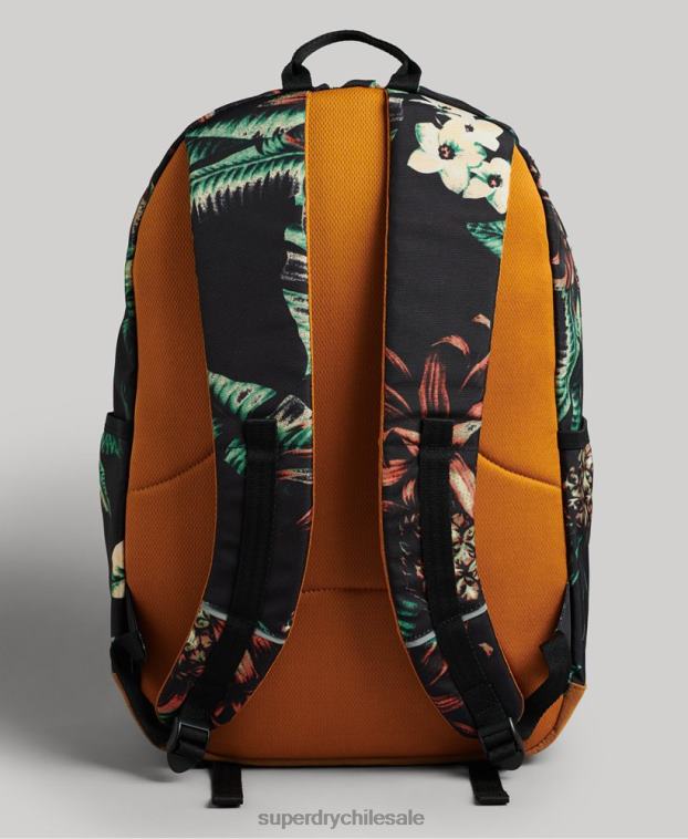 mujer Superdry negro mochila con motivo estampado 2R68Z4217
