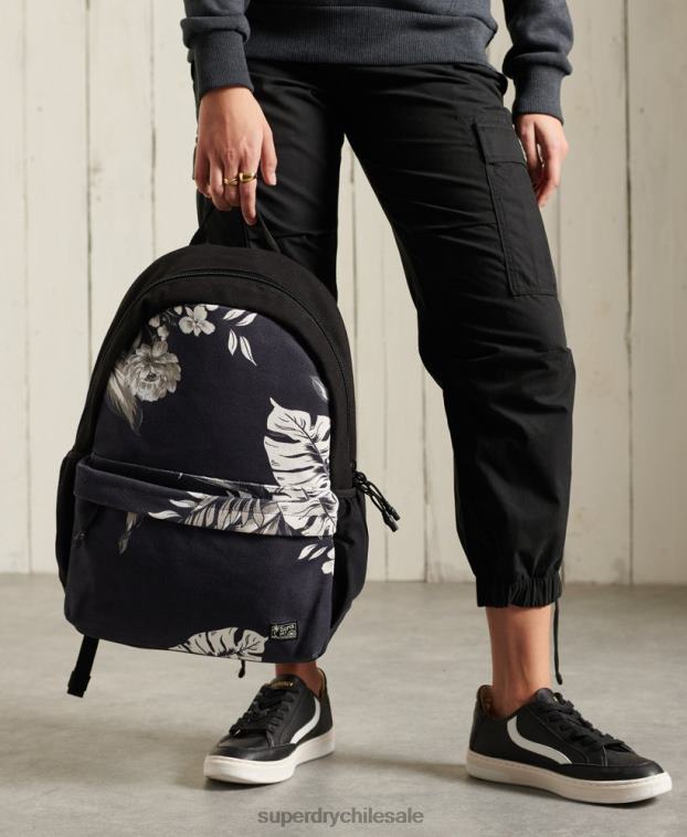 mujer Superdry negro mochila montana con estampado cali 2R68Z6615