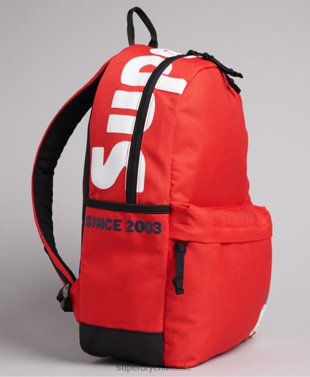 mujer Superdry rojo mochila vintage terreno montana 2R68Z4273