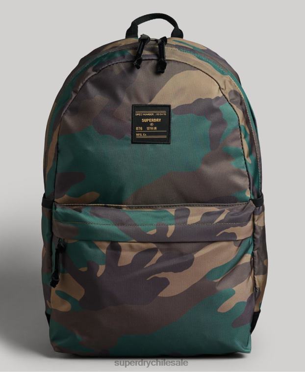 mujer Superdry verde mochila con motivo estampado 2R68Z4225