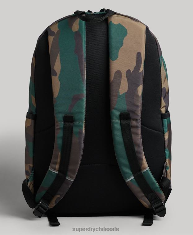 mujer Superdry verde mochila con motivo estampado 2R68Z4225