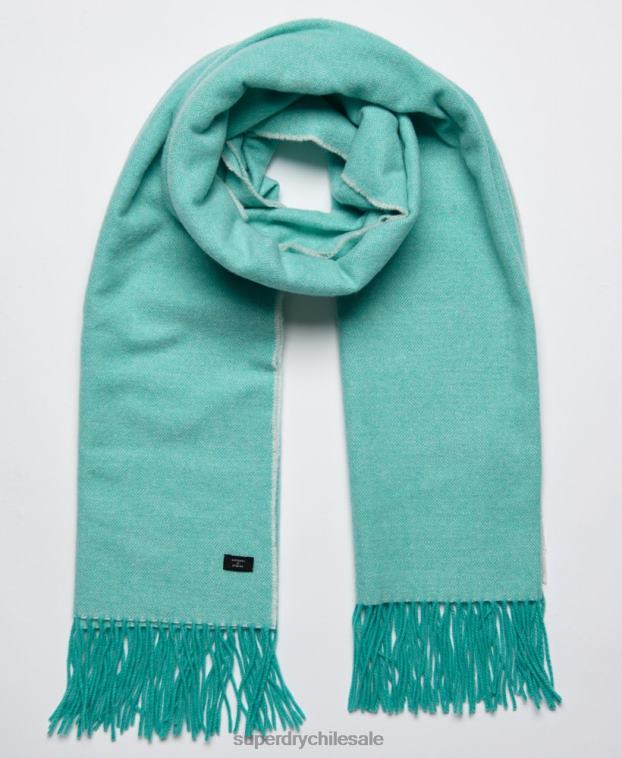 mujer Superdry azul claro bufanda de estudio 2R68Z4282