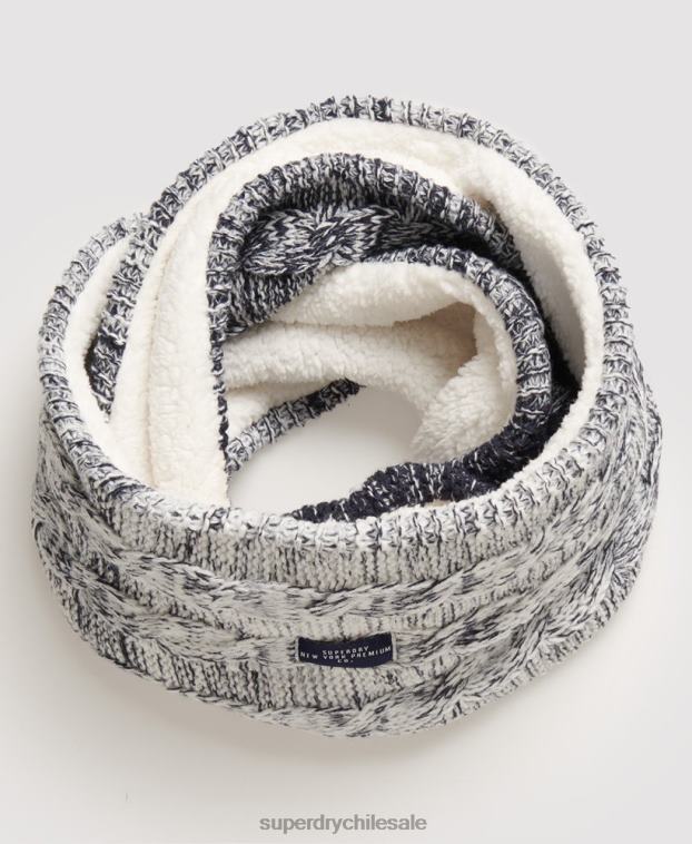 mujer Superdry azul redecilla de cable clarrie 2R68Z4332