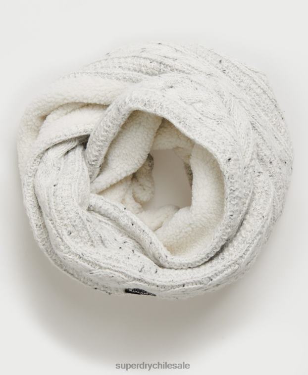 mujer Superdry blanco redecilla de cable gracie 2R68Z4325