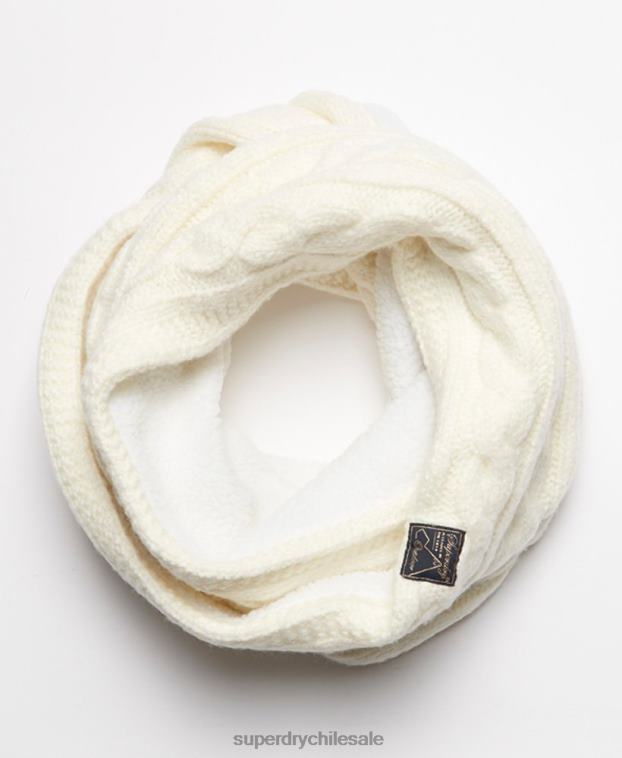 mujer Superdry blanco redecilla de tweed 2R68Z4305