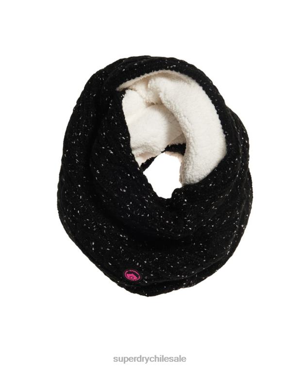 mujer Superdry negro redecilla de cable gracie 2R68Z4334