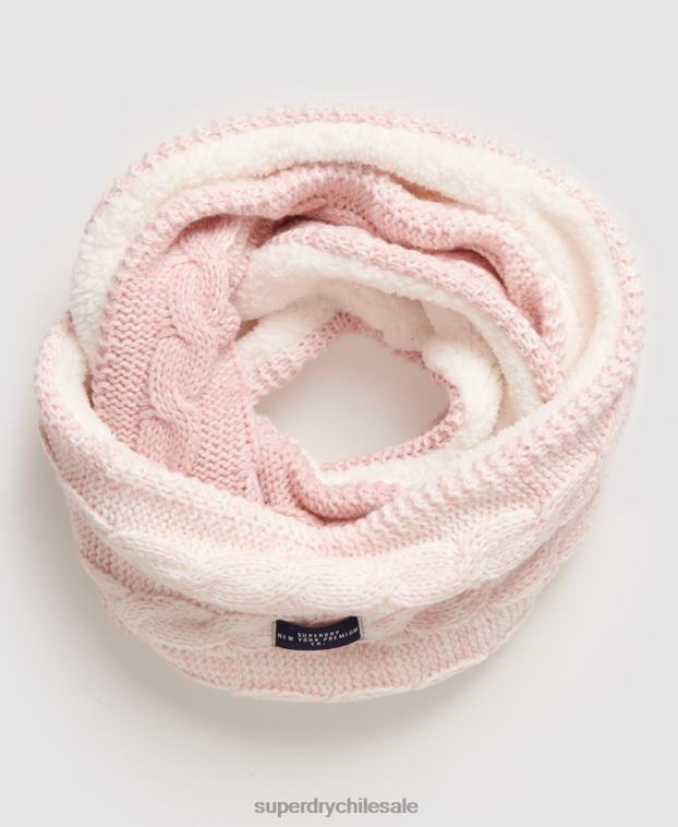 mujer Superdry rosa redecilla de cable clarrie 2R68Z4333