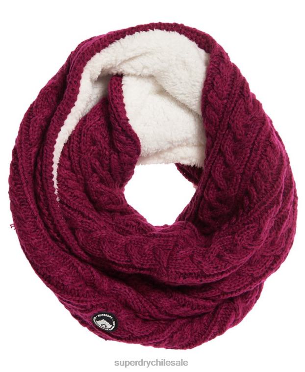 mujer Superdry rosa redecilla de cable gracie 2R68Z4336