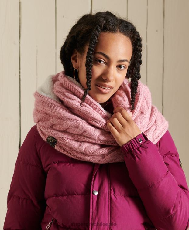 mujer Superdry rosa redecilla de tweed 2R68Z4308