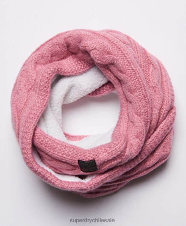 mujer Superdry rosa redecilla de tweed 2R68Z4308