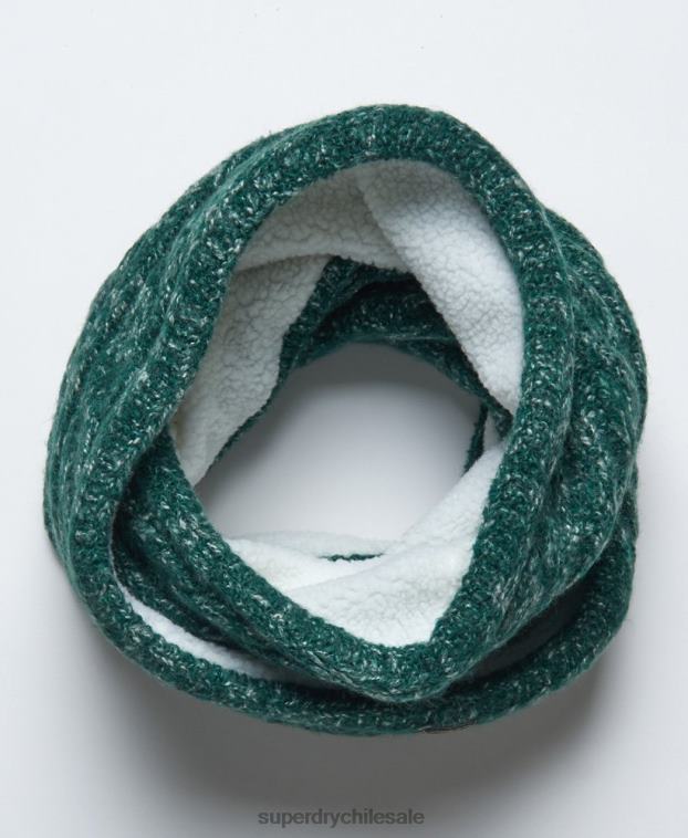mujer Superdry verde redecilla de tweed 2R68Z4313