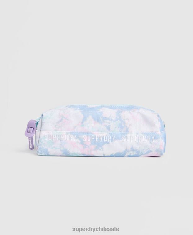 mujer Superdry azul claro caja de lápices de la serie de repetición 2R68Z6708