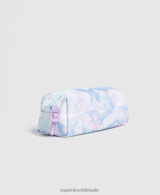 mujer Superdry azul claro caja de lápices de la serie de repetición 2R68Z6708
