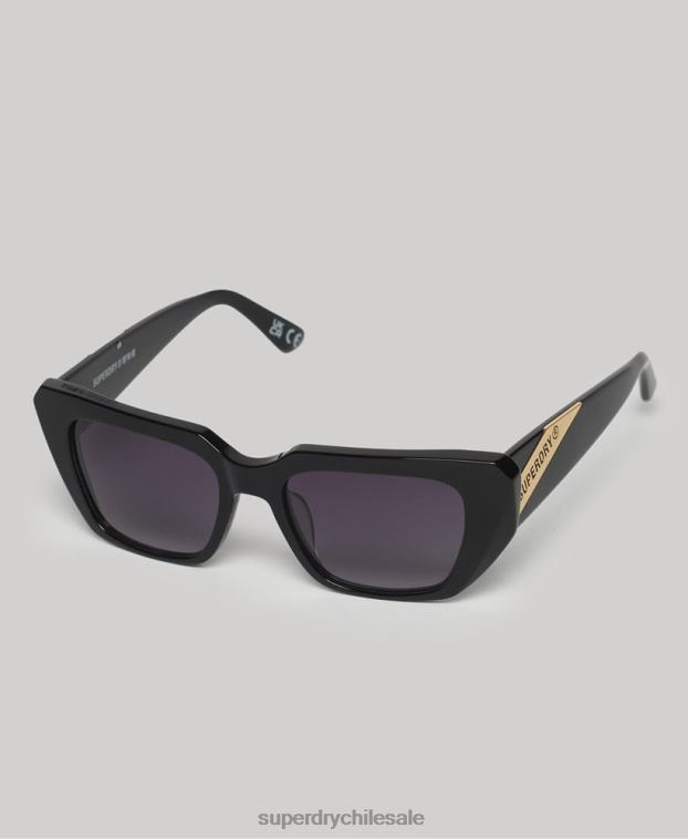 mujer Superdry negro lentes de sol angulares sdr 90s 2R68Z2120