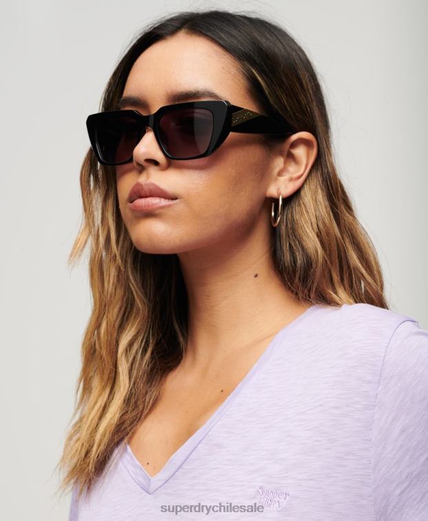mujer Superdry negro lentes de sol angulares sdr 90s 2R68Z2120
