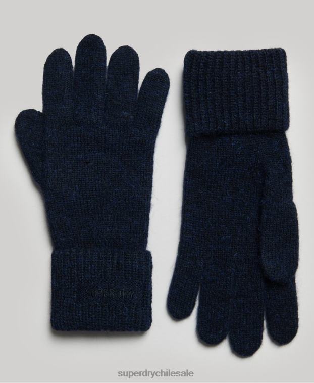 mujer Superdry Armada guantes esenciales de canalé 2R68Z4269