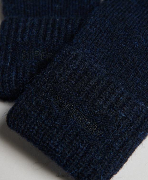 mujer Superdry Armada guantes esenciales de canalé 2R68Z4269