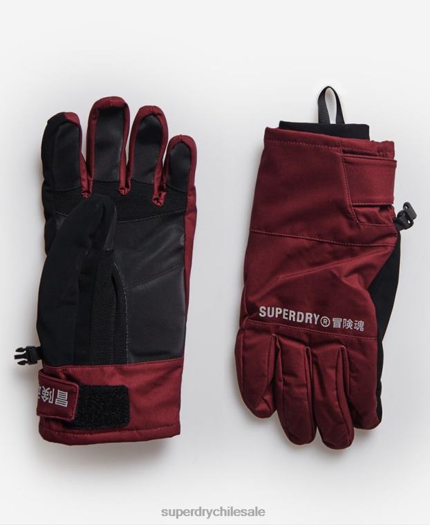 mujer Superdry púrpura guantes de nieve 2R68Z4111