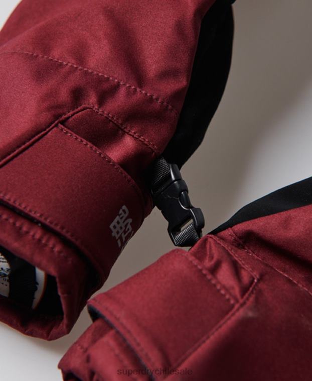 mujer Superdry púrpura guantes de nieve 2R68Z4111