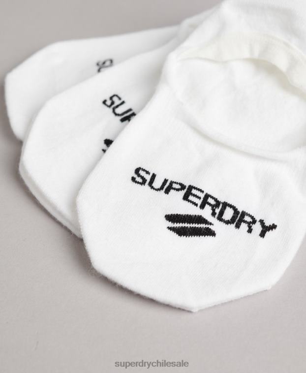 mujer Superdry blanco calcetín coolmax invisible 2R68Z4199