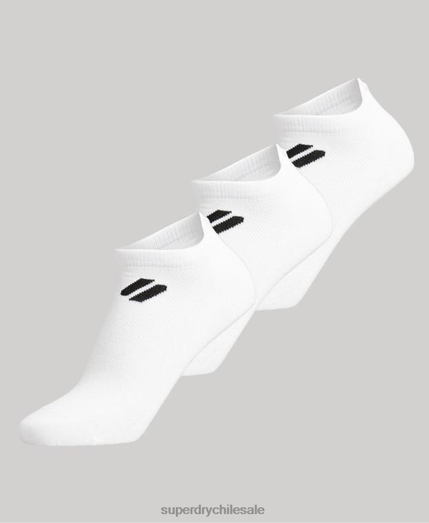 mujer Superdry blanco calcetines tobilleros coolmax 2R68Z4183