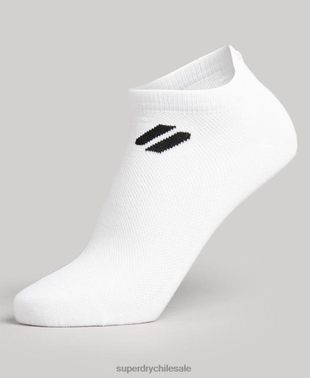 mujer Superdry blanco calcetines tobilleros coolmax 2R68Z4183