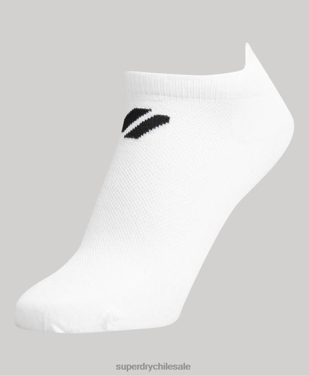 mujer Superdry blanco calcetines tobilleros coolmax 2R68Z4191