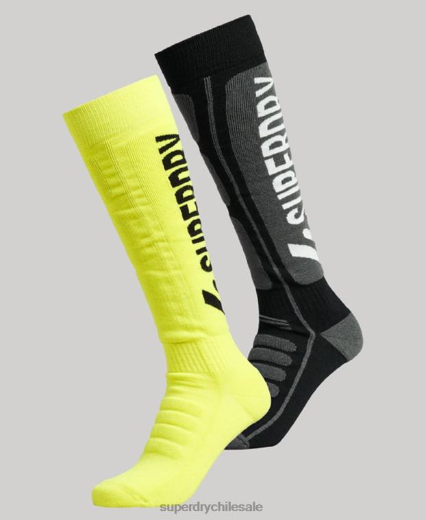 mujer Superdry multi calcetines de nieve paquete doble 2R68Z4110