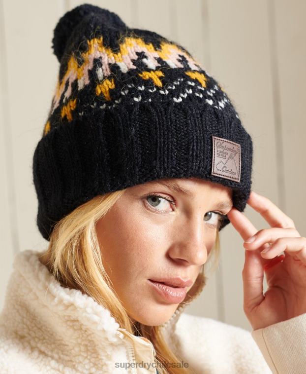 mujer Superdry Armada gorro en intarsia 2R68Z6621