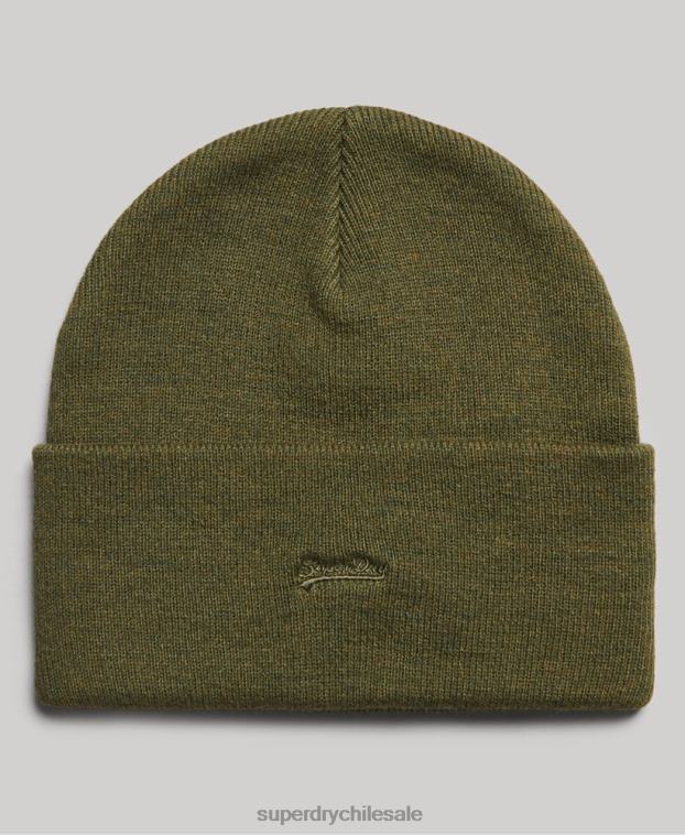 mujer Superdry caqui gorro con logo esencial 2R68Z1679