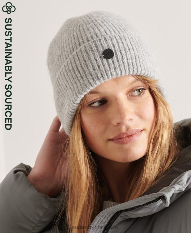 mujer Superdry gris claro gorro de lujo 2R68Z6611