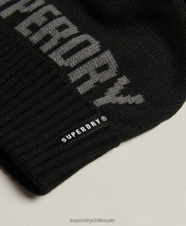 mujer Superdry negro gorro de nieve 2R68Z4108