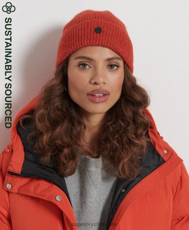 mujer Superdry rojo gorro de lujo 2R68Z6608