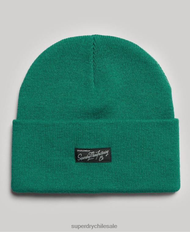 mujer Superdry verde gorro con logo esencial 2R68Z1684