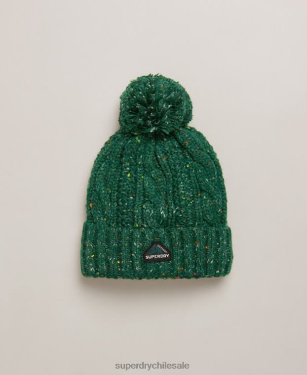 mujer Superdry verde gorro de ochos gracie 2R68Z4321