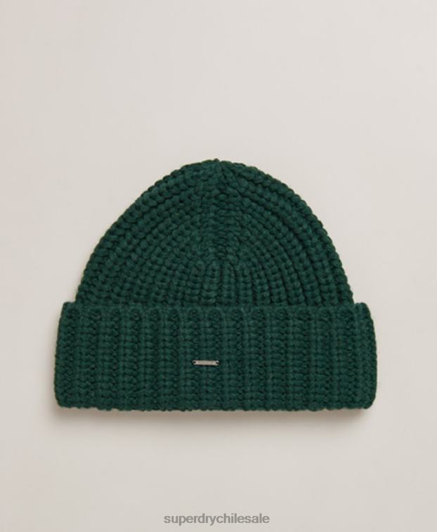 mujer Superdry verde gorro muy grueso 2R68Z6672