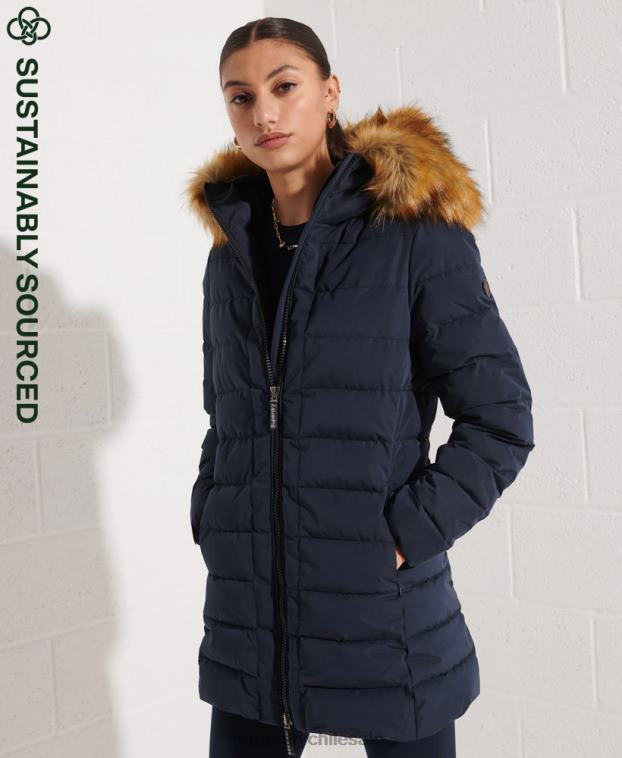 mujer Superdry Armada abrigo acolchado alto ártico 2R68Z3646