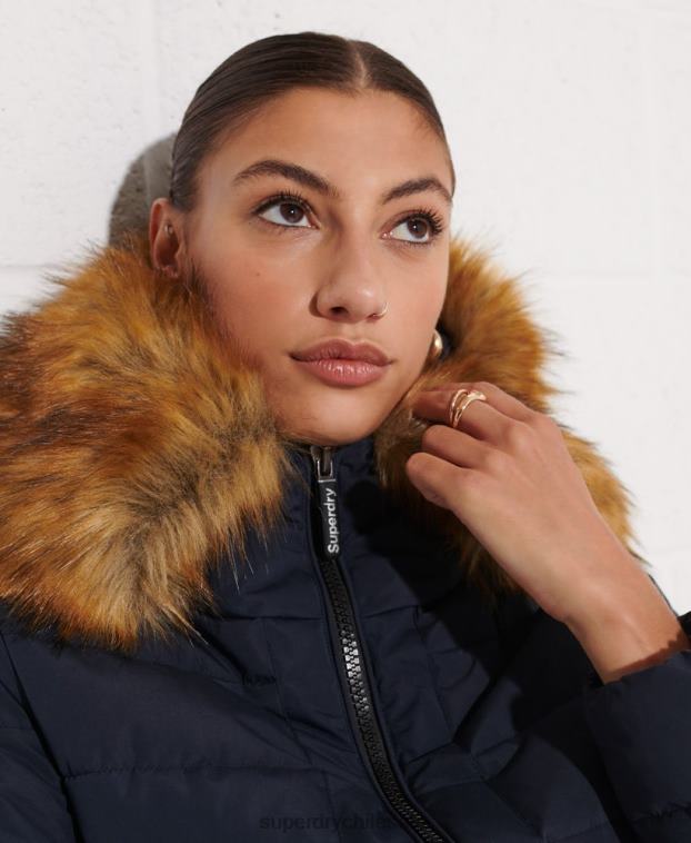 mujer Superdry Armada abrigo acolchado alto ártico 2R68Z3646