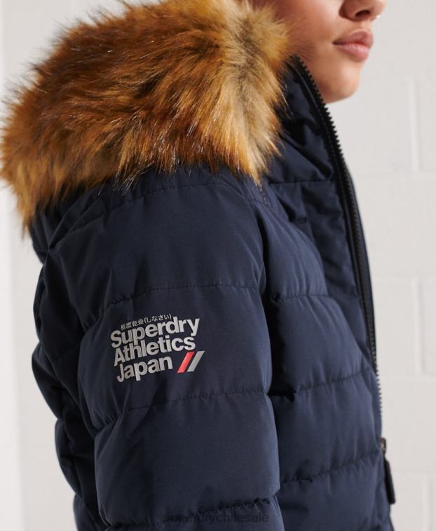 mujer Superdry Armada abrigo acolchado alto ártico 2R68Z3646
