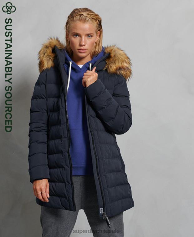 mujer Superdry Armada abrigo acolchado alto ártico 2R68Z5655