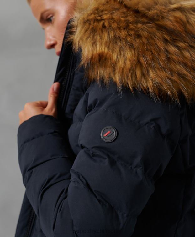 mujer Superdry Armada abrigo acolchado alto ártico 2R68Z5655
