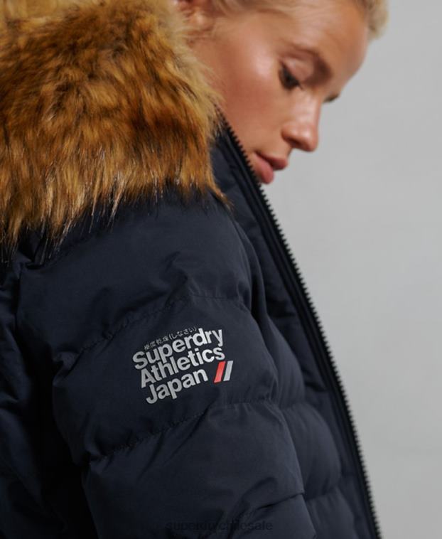 mujer Superdry Armada abrigo acolchado alto ártico 2R68Z5655