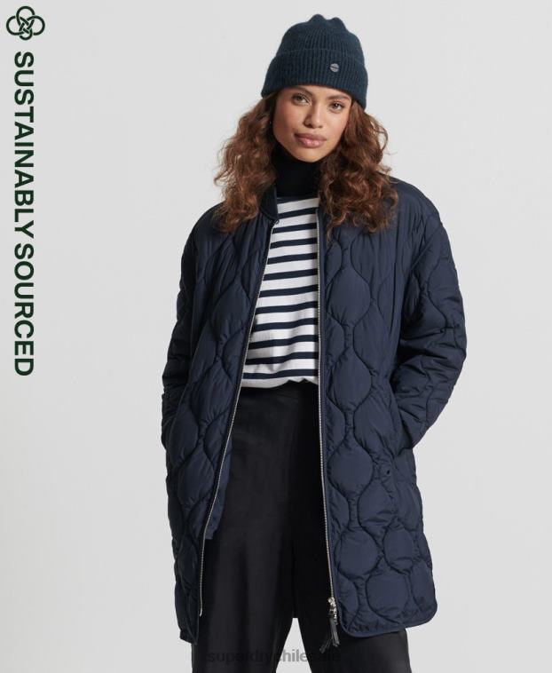 mujer Superdry Armada abrigo acolchado con botones 2R68Z3694