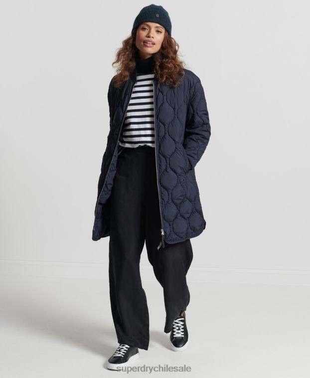 mujer Superdry Armada abrigo acolchado con botones 2R68Z3694