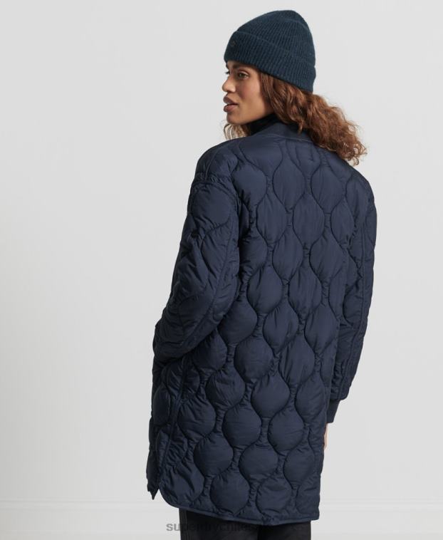 mujer Superdry Armada abrigo acolchado con botones 2R68Z3694