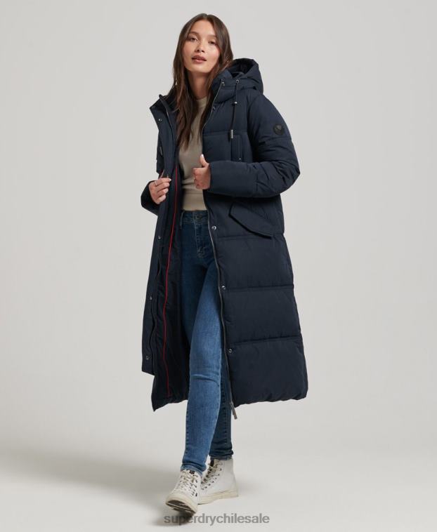 mujer Superdry Armada abrigo acolchado de microfibra con capucha 2R68Z3814