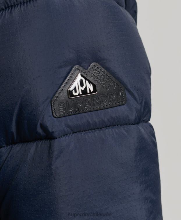 mujer Superdry Armada abrigo de capa intermedia con capucha 2R68Z5669