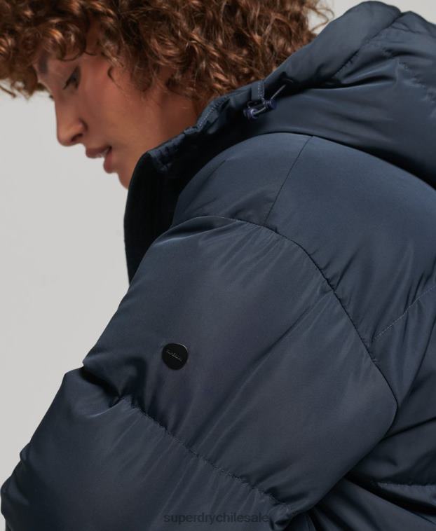 mujer Superdry Armada abrigo largo acolchado con capucha 2R68Z3594